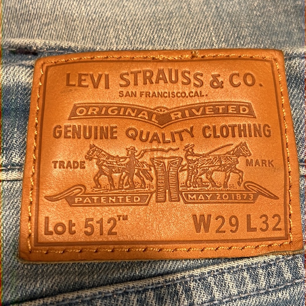 NWOT Levi’s 512 Slim Taper Fit, 29x32 - Picture 12 of 15